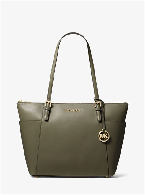 michael kors moss green saffiano jet set large carryall wallet|Amazon.com: Michael Kors Jet Set Large Saffiano Leather .